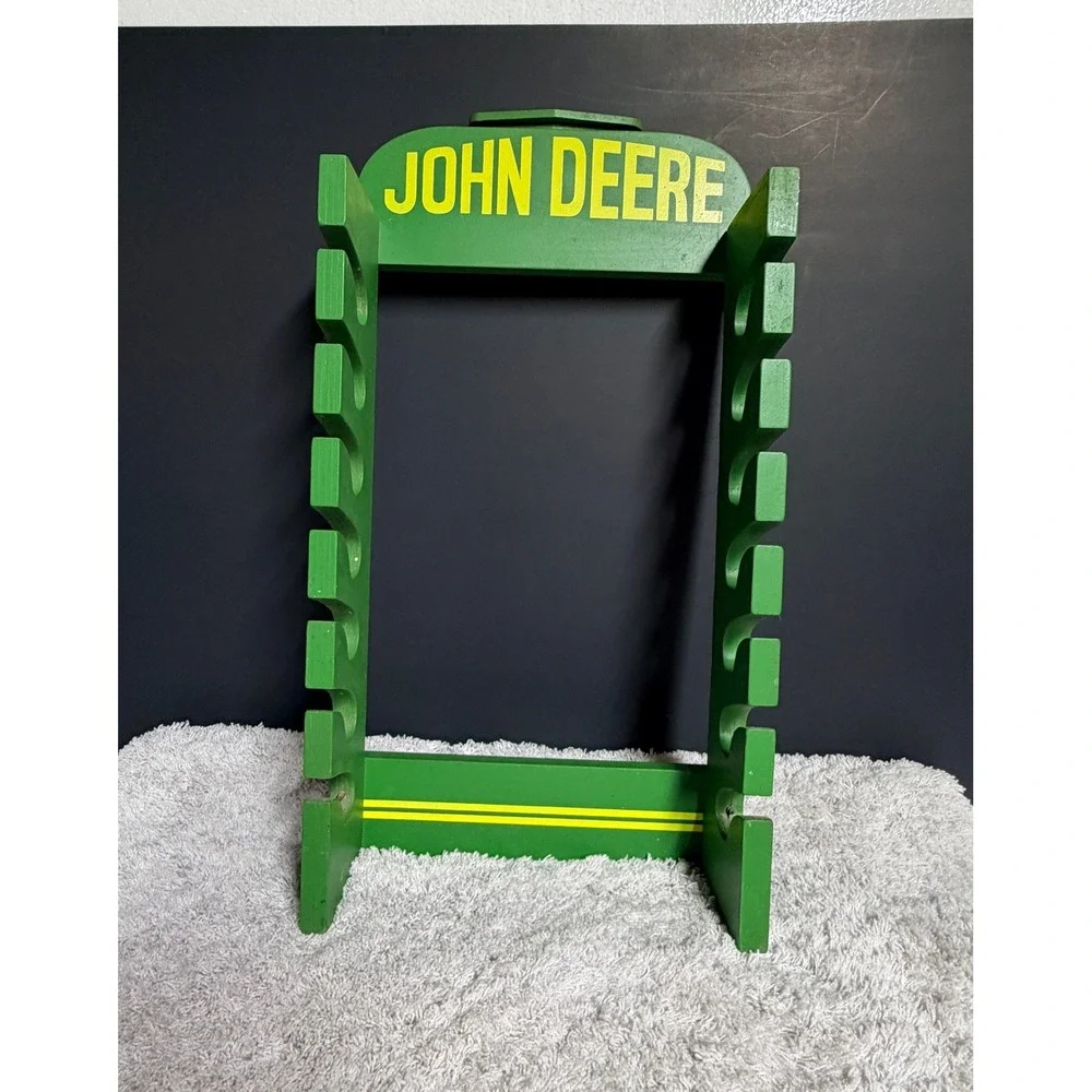John Deere Fishing Rod Holder 19x10 Holds 7 Rods Up To 45 Pounds Man Cave Cabin